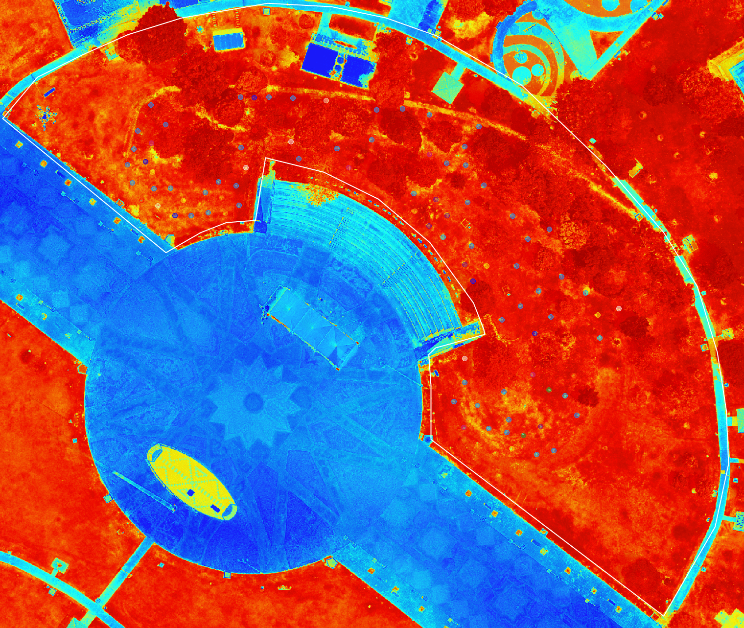 NDVI Heat Map Analysis of Bulatan Sultan Azlan Shah
